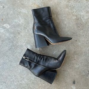 Maison Margiela Leather Ankle Boots Black